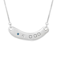 Load image into Gallery viewer, Azure Necklace | Silver with Aquamarine and White Sapphire