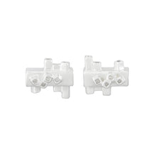Load image into Gallery viewer, Small square tube geometric silver stud earrings | Colony Collection | Margo Orlovik Contemporary Jewellery
