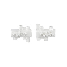 Load image into Gallery viewer, Small square tube geometric silver stud earrings | Colony Collection | Margo Orlovik Contemporary Jewellery