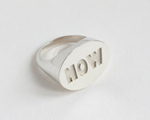 Load image into Gallery viewer, NOW Signet Ring | Sterling Silver
