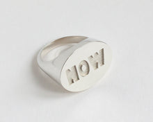 Load image into Gallery viewer, NOW Signet Ring | Sterling Silver