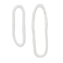 Load image into Gallery viewer, PARAGON COIL silver mismatched earrings | Margo Orlovik IMPRINT Collection Contemporary Jewellery