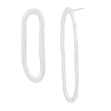 Load image into Gallery viewer, PARAGON COIL silver mismatched earrings | Margo Orlovik IMPRINT Collection Contemporary Jewellery