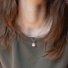 Load image into Gallery viewer, SOLO Pendant | Silver with Dark Aquamarine